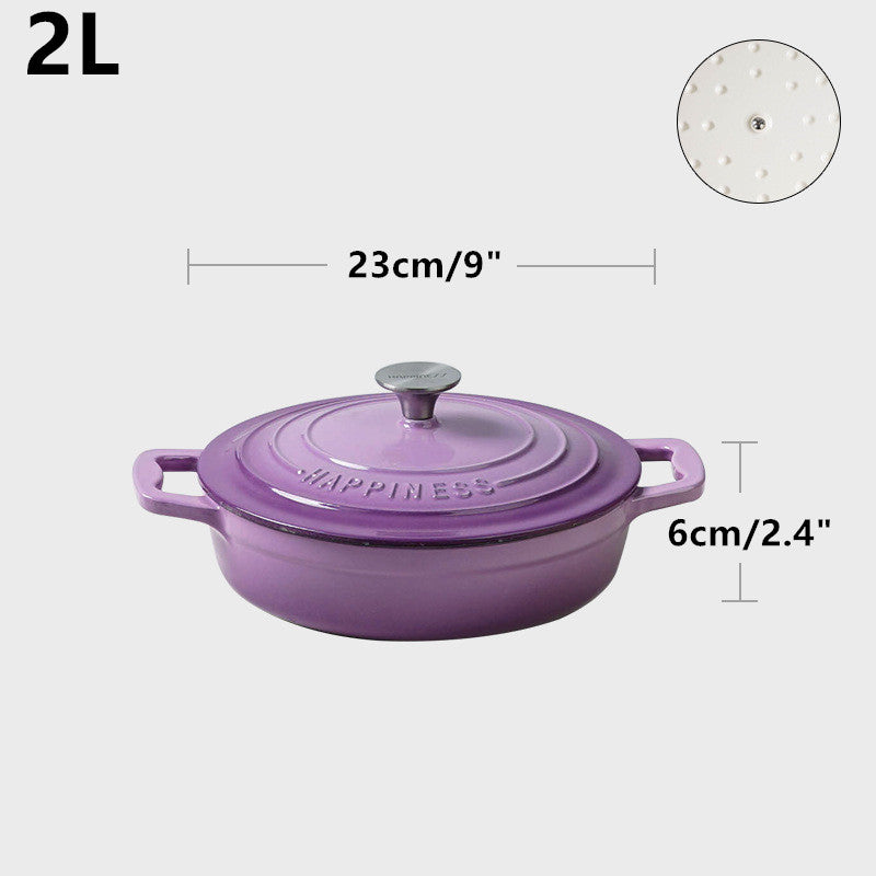 cocotte fonte violet 23 cm