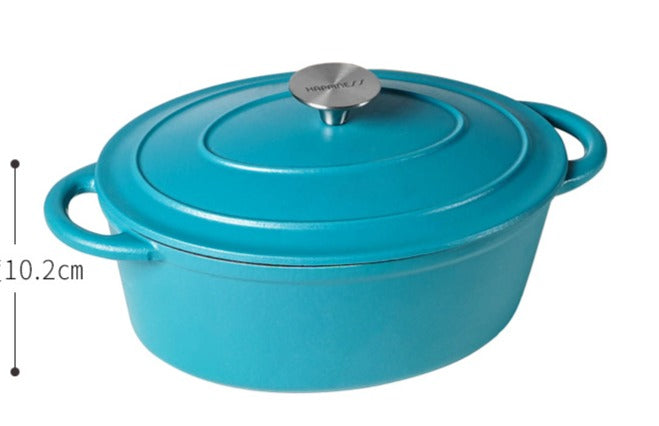 cocotte bleu couvercle hauteur 10 cm largeur 27 cm diametre