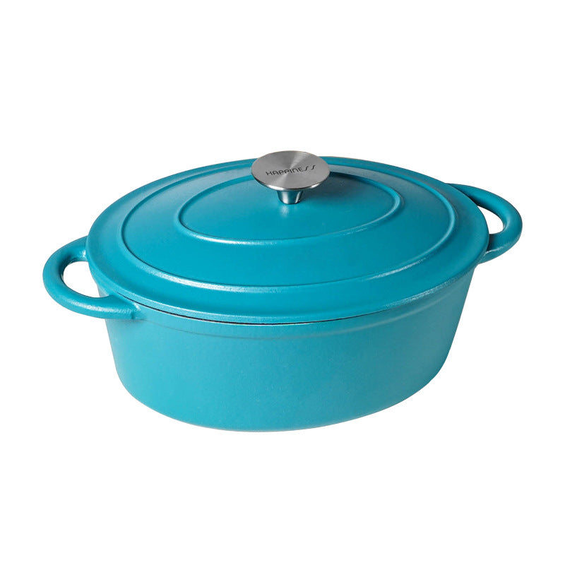 cocotte bleu couvercle poignee argent