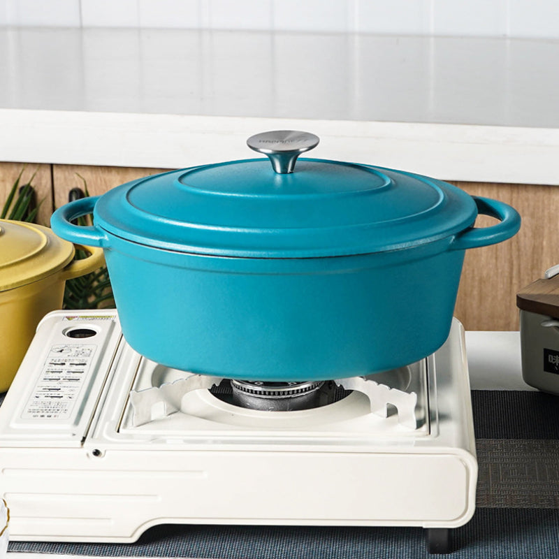 cocotte blue sur poele gaz