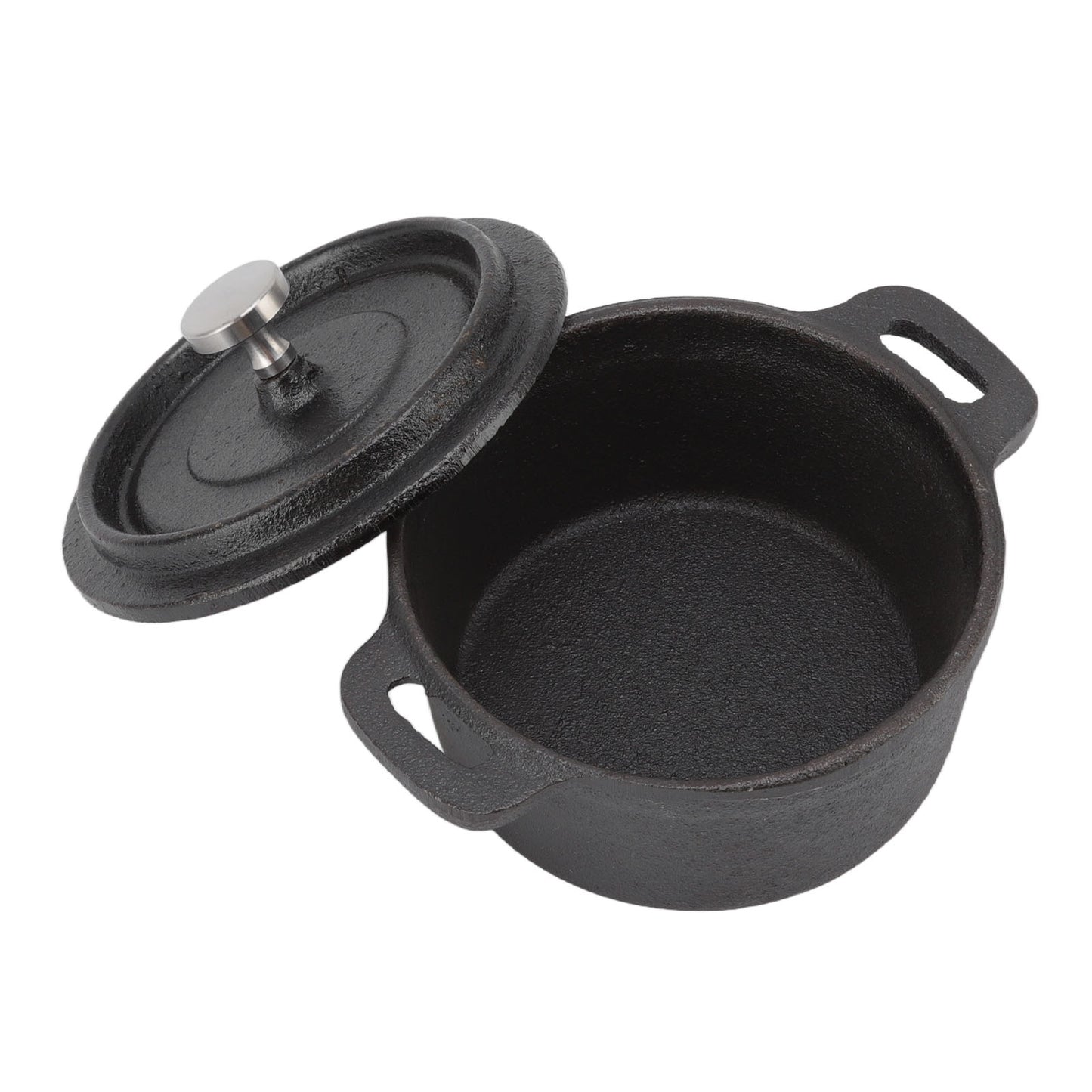cocotte en fonte couvercle ouvert