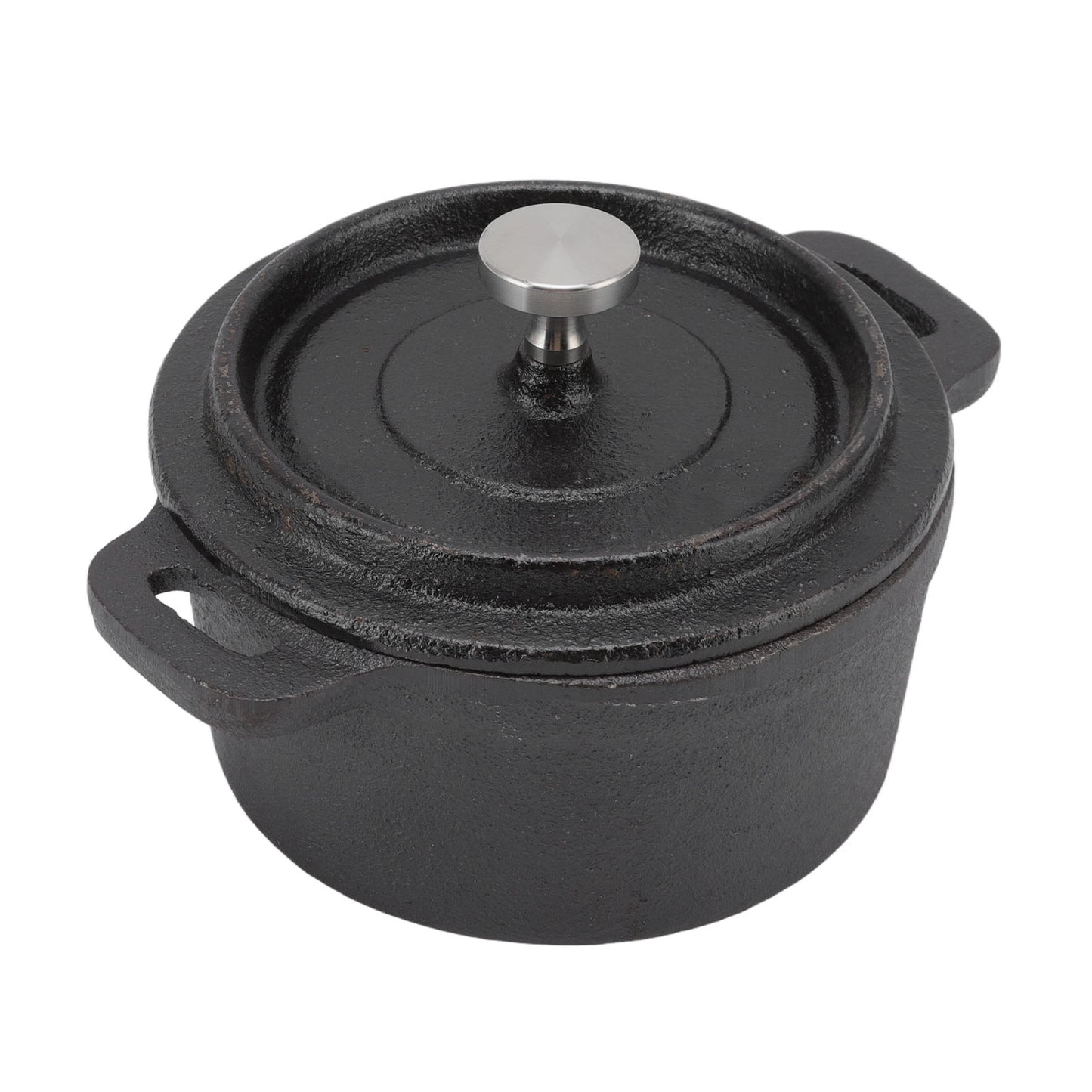 cocotte en fonte noir couvercle