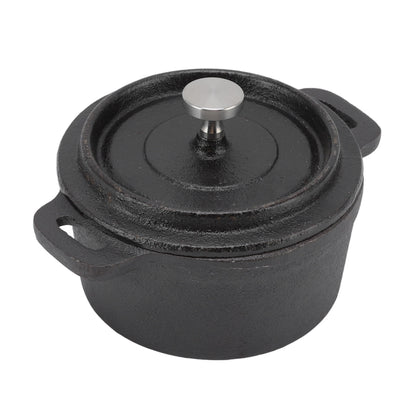 cocotte en fonte noir couvercle