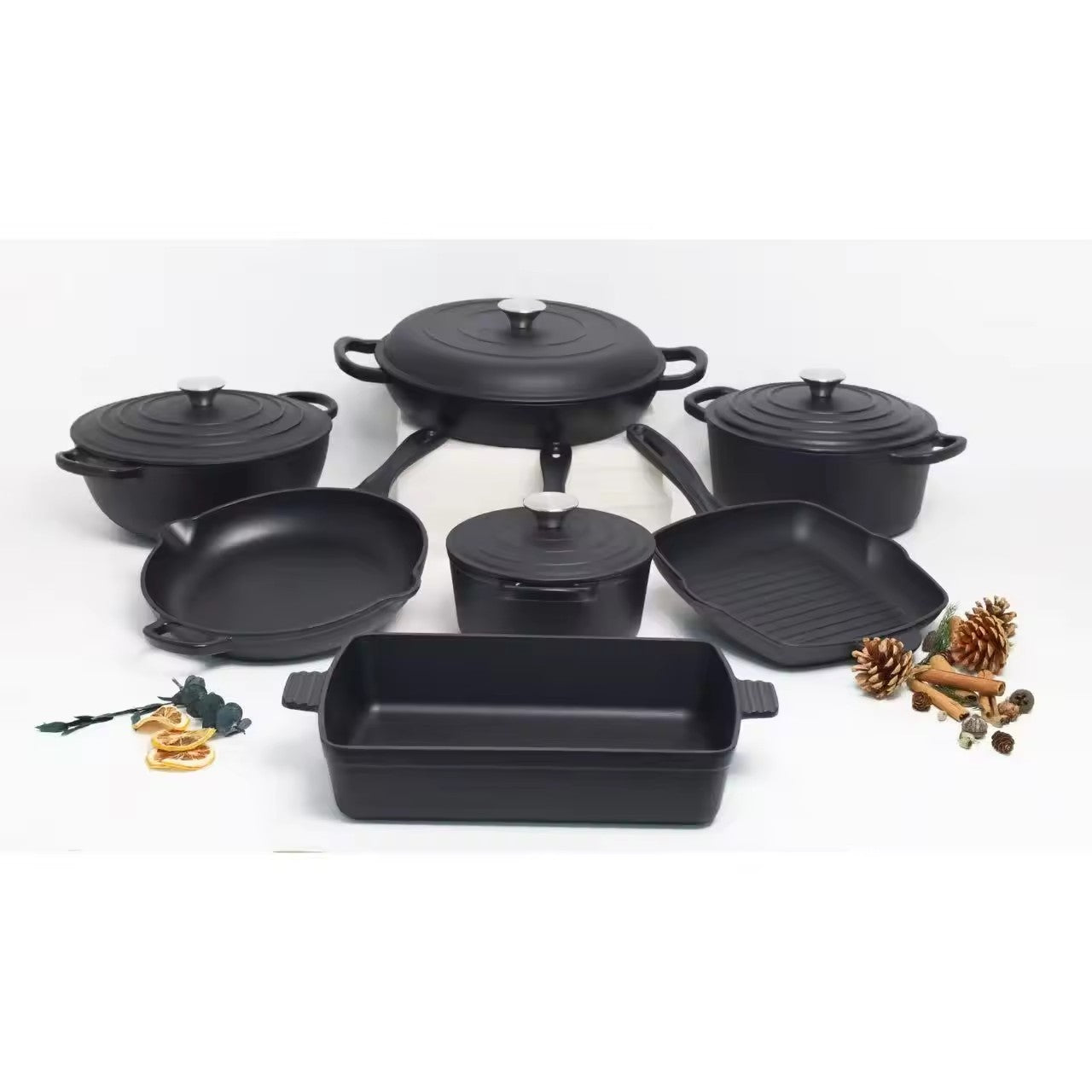 cocotte en fonte noir