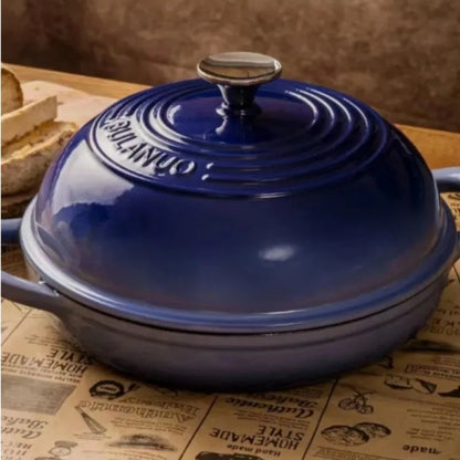 cocotte fonte bleu fonce