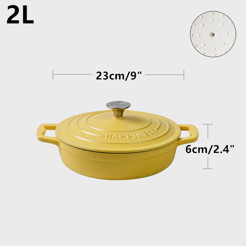 cocotte fonte jaune 23cm