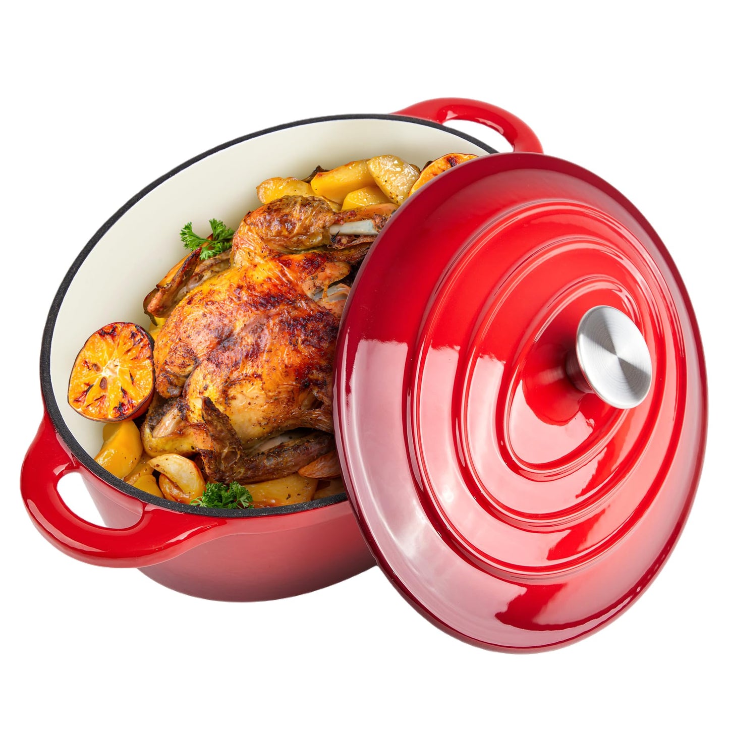 cocotte fonte ovale poulet legume