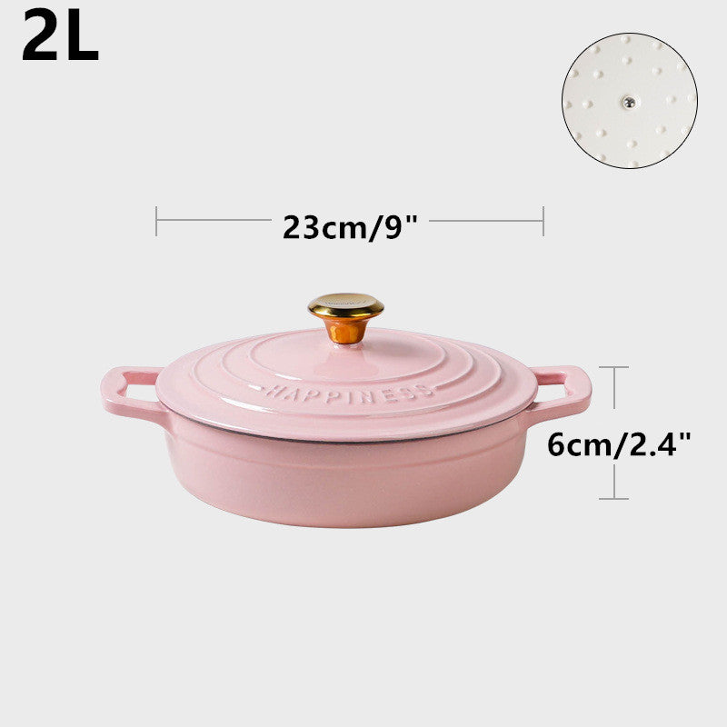 cocotte fonte rose 23 cm