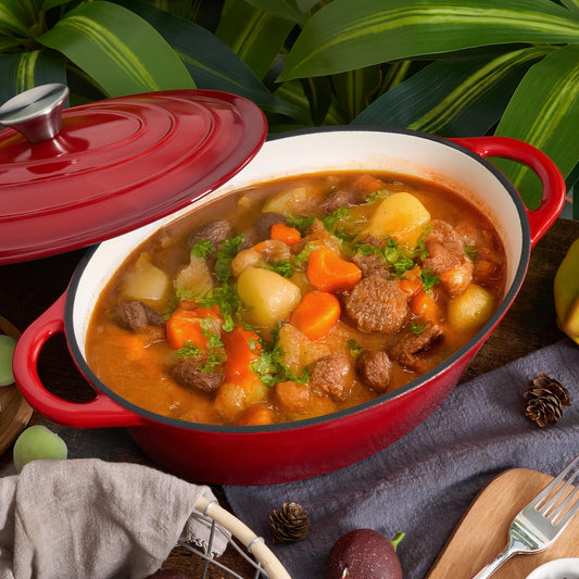 cocotte fonte rouge ragout legume