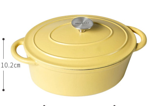 cocotte jaune couvercle hauteur 10 cm largeur 27 cm