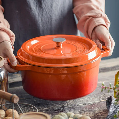 cocotte orange avec couvercle