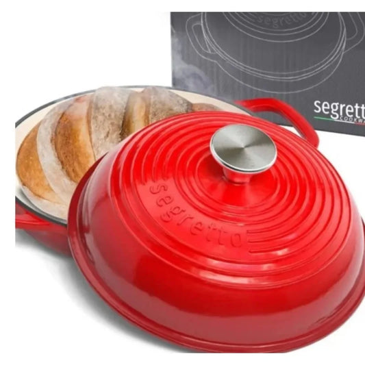 cocotte pain rouge couvercle