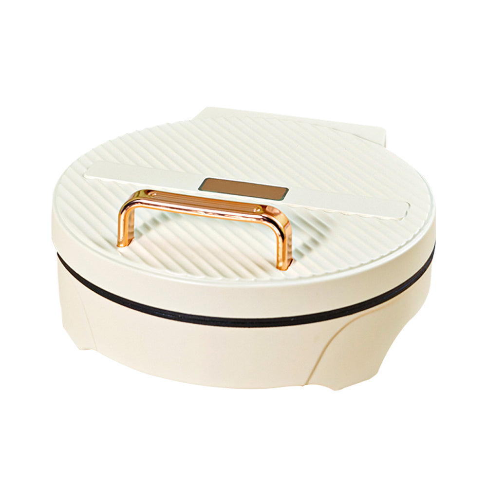 crepiere electrique blanche poignee or