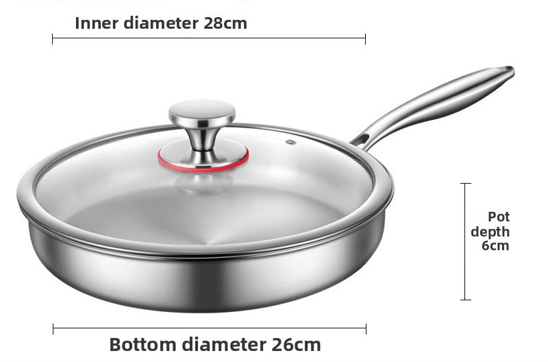 poele en inox 28 cm diametre