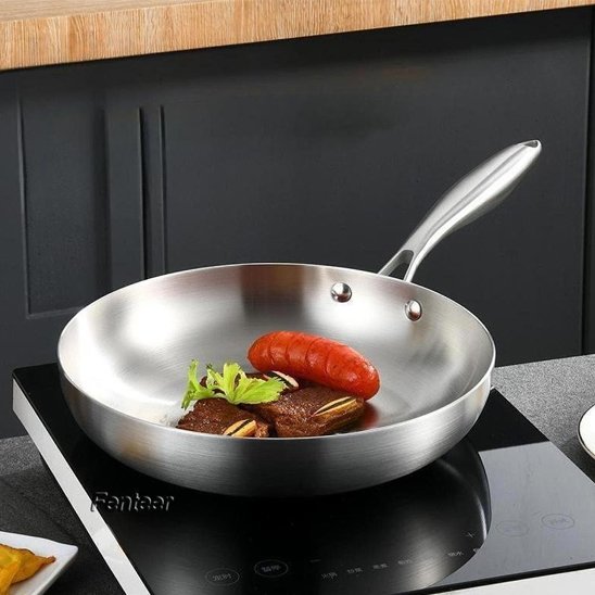 Poele inox parfaite pour la cuisson