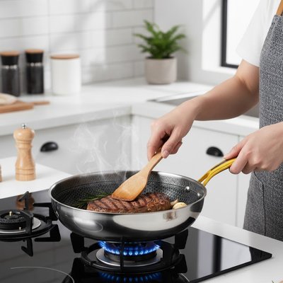 Poele inox qualite superieur