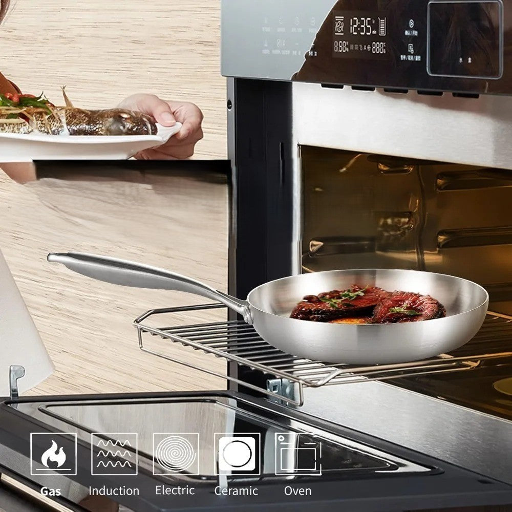 poele inox va au four adapter a tous type de cuisson